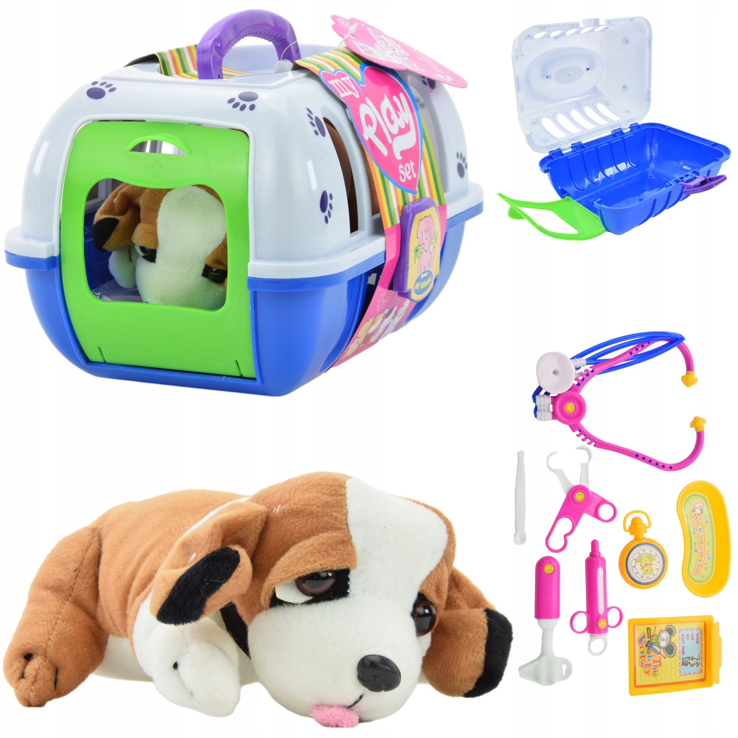 

Mały Weterynarz Wielki Zestaw Piesek Transporter