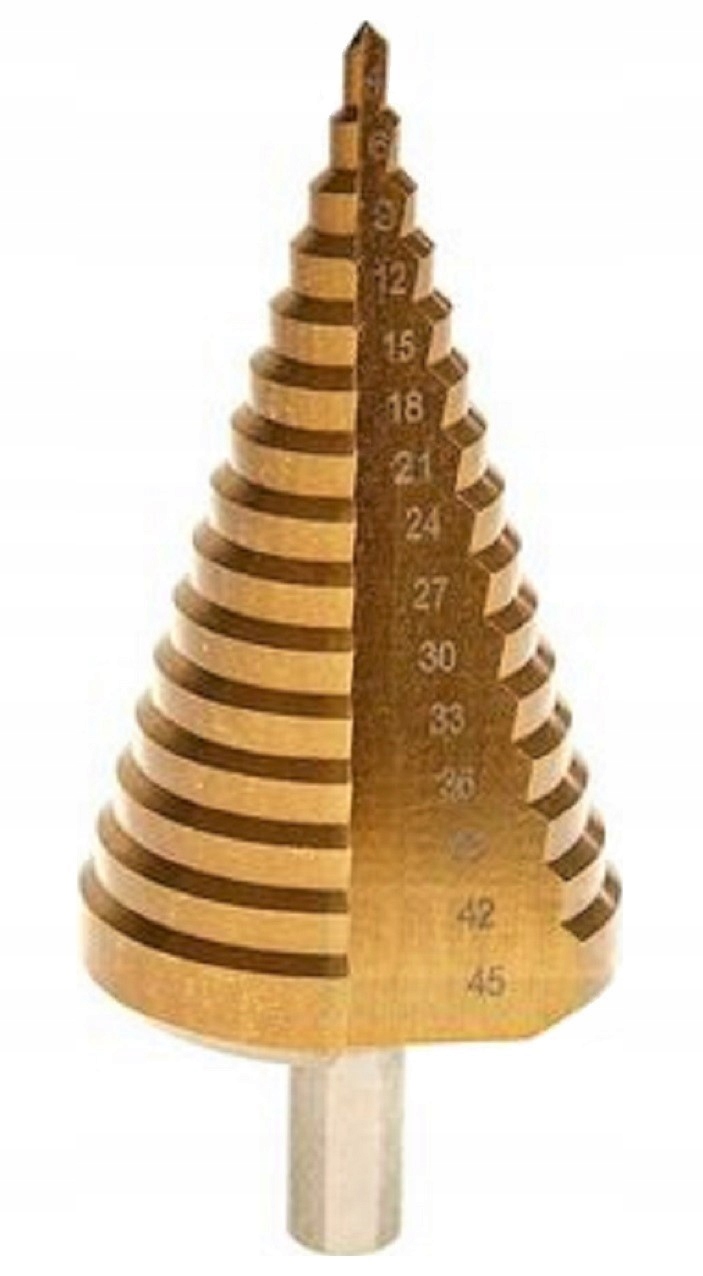 

Wiertło stożkowe stopniowane do metalu 4mm 45mm