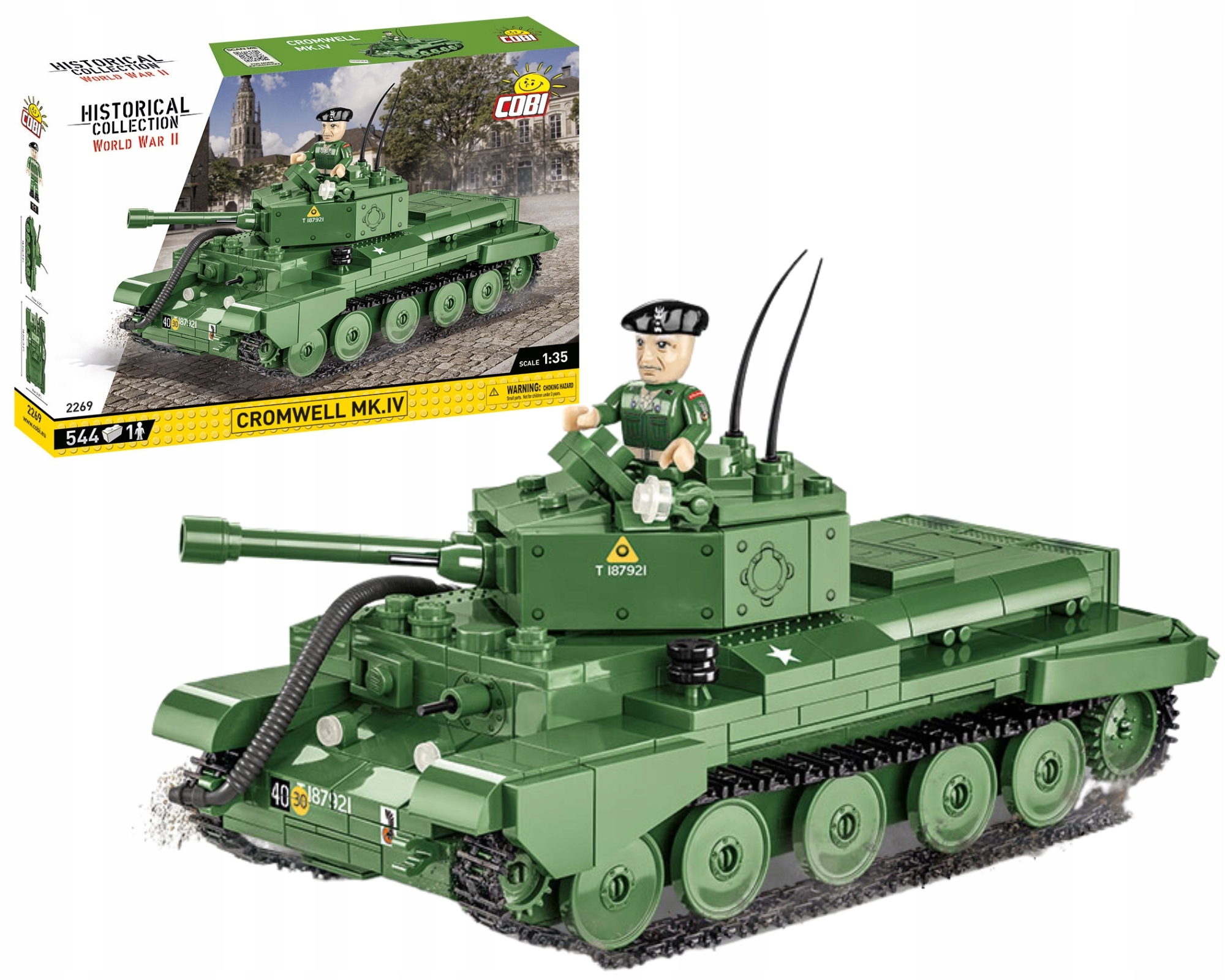 

Cobi 2269 Czołg Cromwell Hela Gen. Maczek Klocki