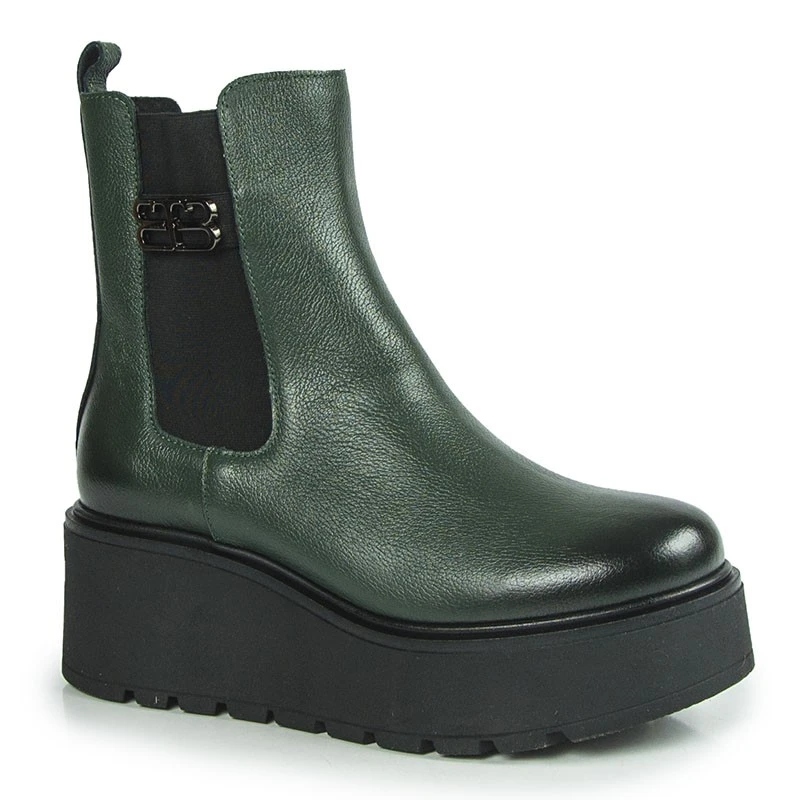 Lemar 60498 Zelené Kotníkové Boty Na Platformě 40