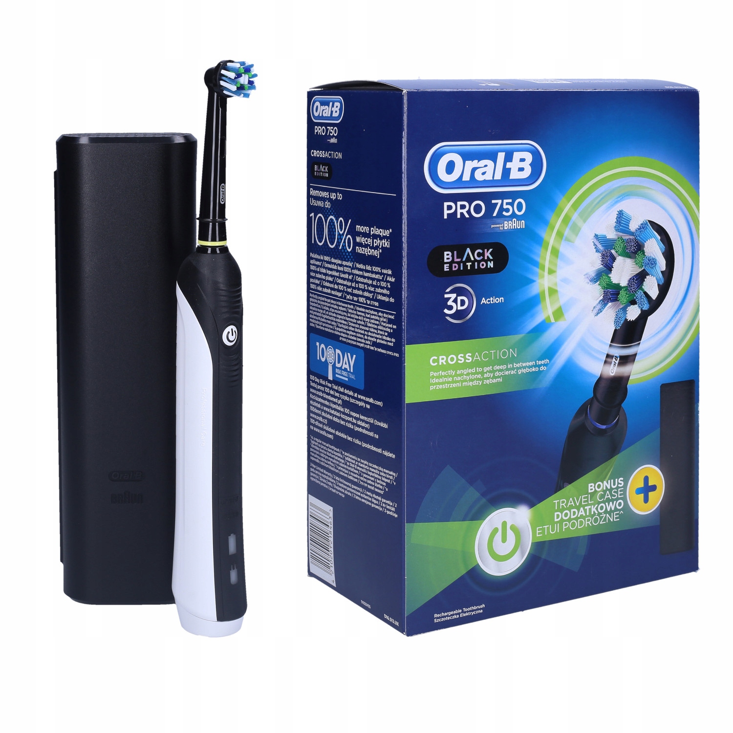 

Szczoteczka elektryczna Oral-B Pro 750 czarna etui