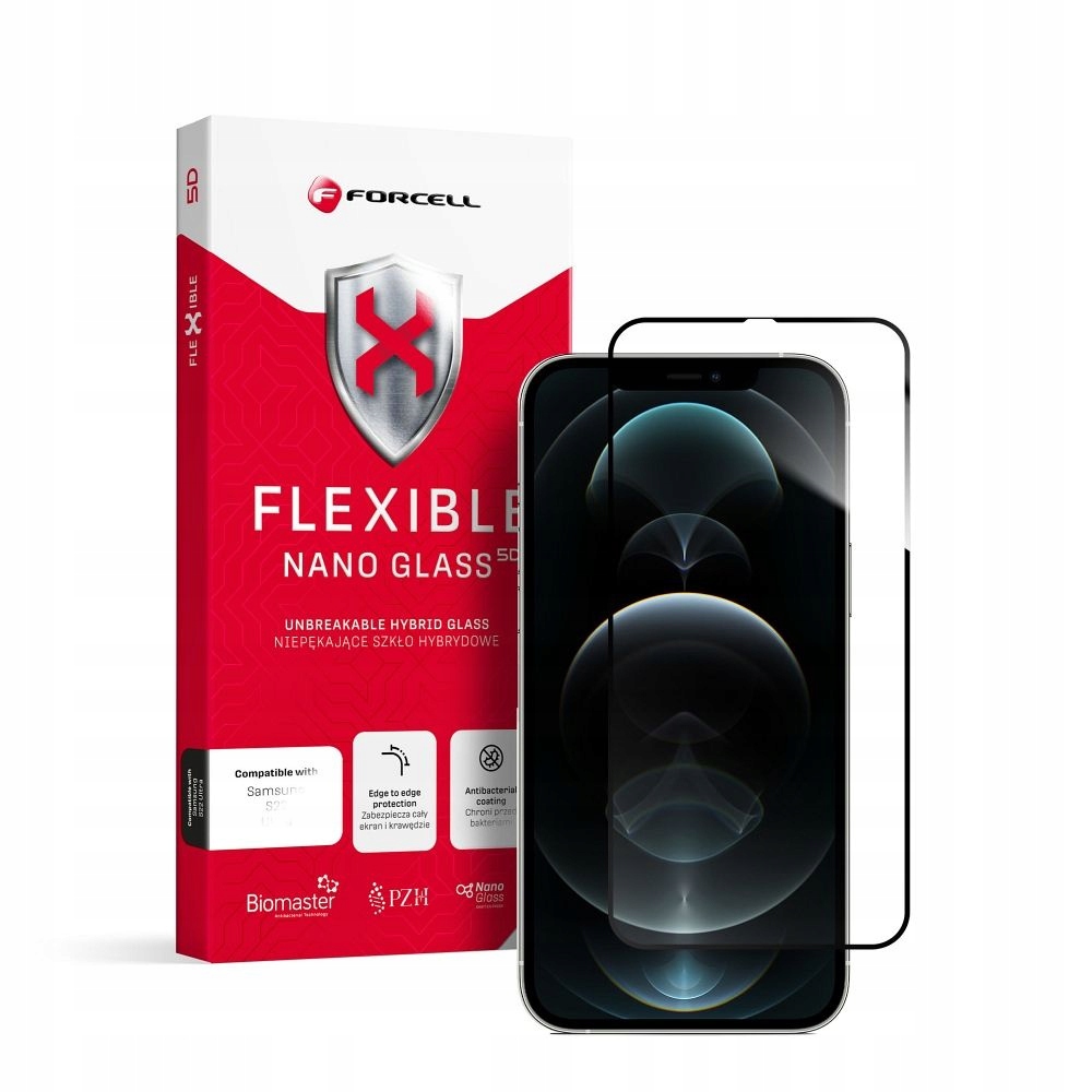 Forcell Flexible 5D sklo pro iPhone Xs Max/11 Pro Max, černé