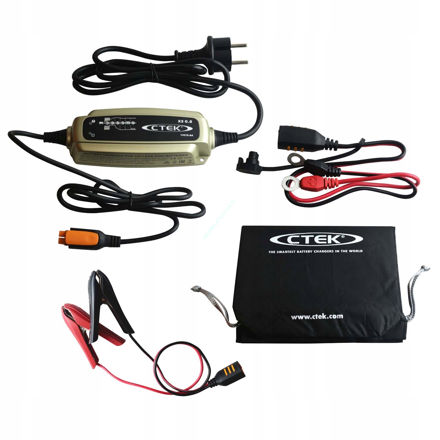 CTEK XS 0.8 12V 0,8A + BUMPER XS0.8 Marka CTEK