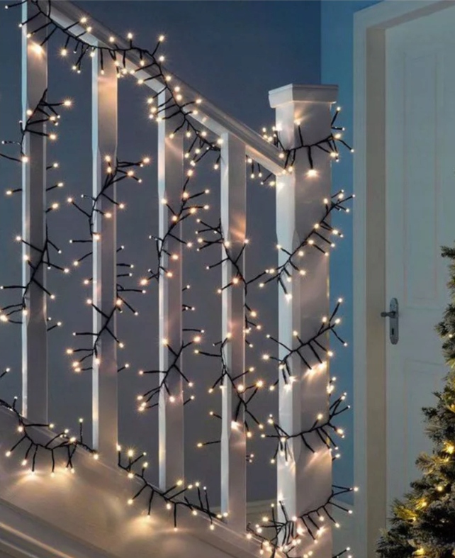 500 LED CHRISTMAS TREE LIGHTS OUTDOOR/INDOOR WHITE WARM CHRISTMAS TREE LIGHTS 38M Cord length 39.2 m
