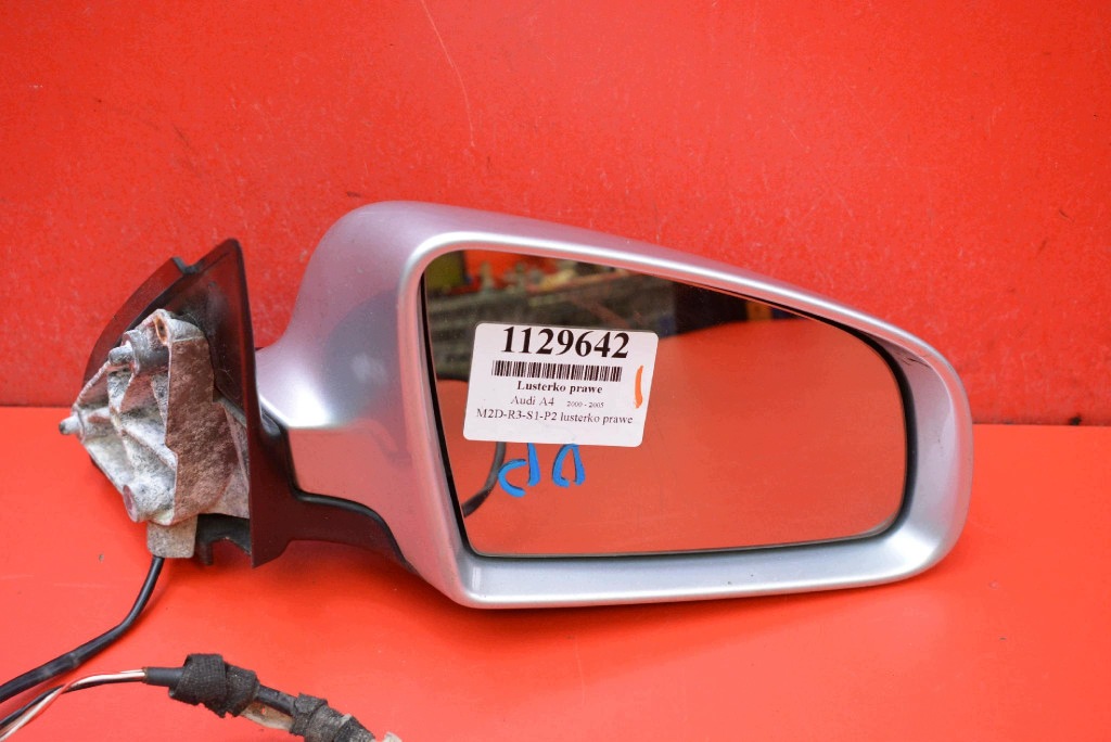 mirror right silver EU 010681 AUDI A4 B6 00-05 5 PIN