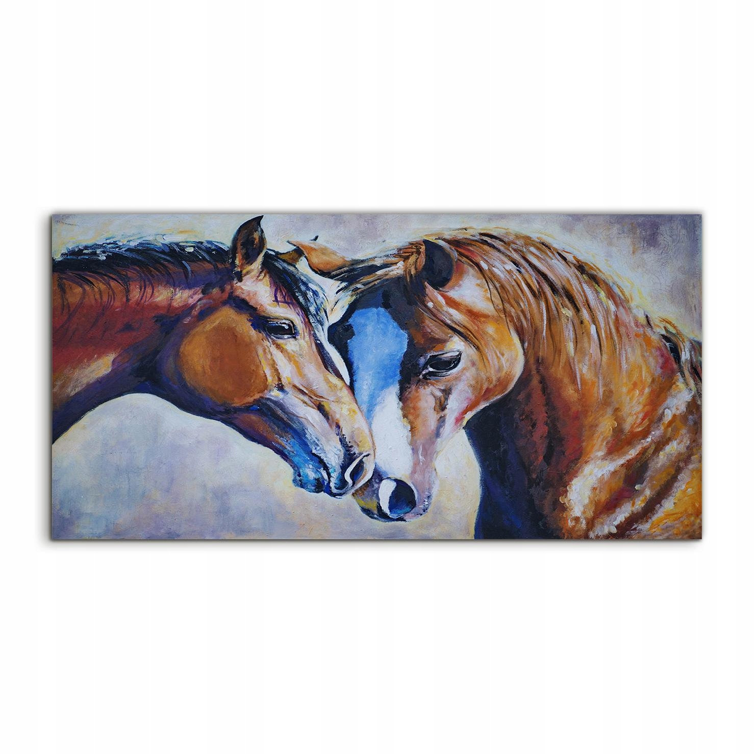 Obraz 120x60 s grafikou Zvieratá Kone ako darček