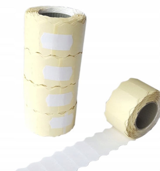 taśma do metkownicy 26x16 biała falista 5szt. — 3