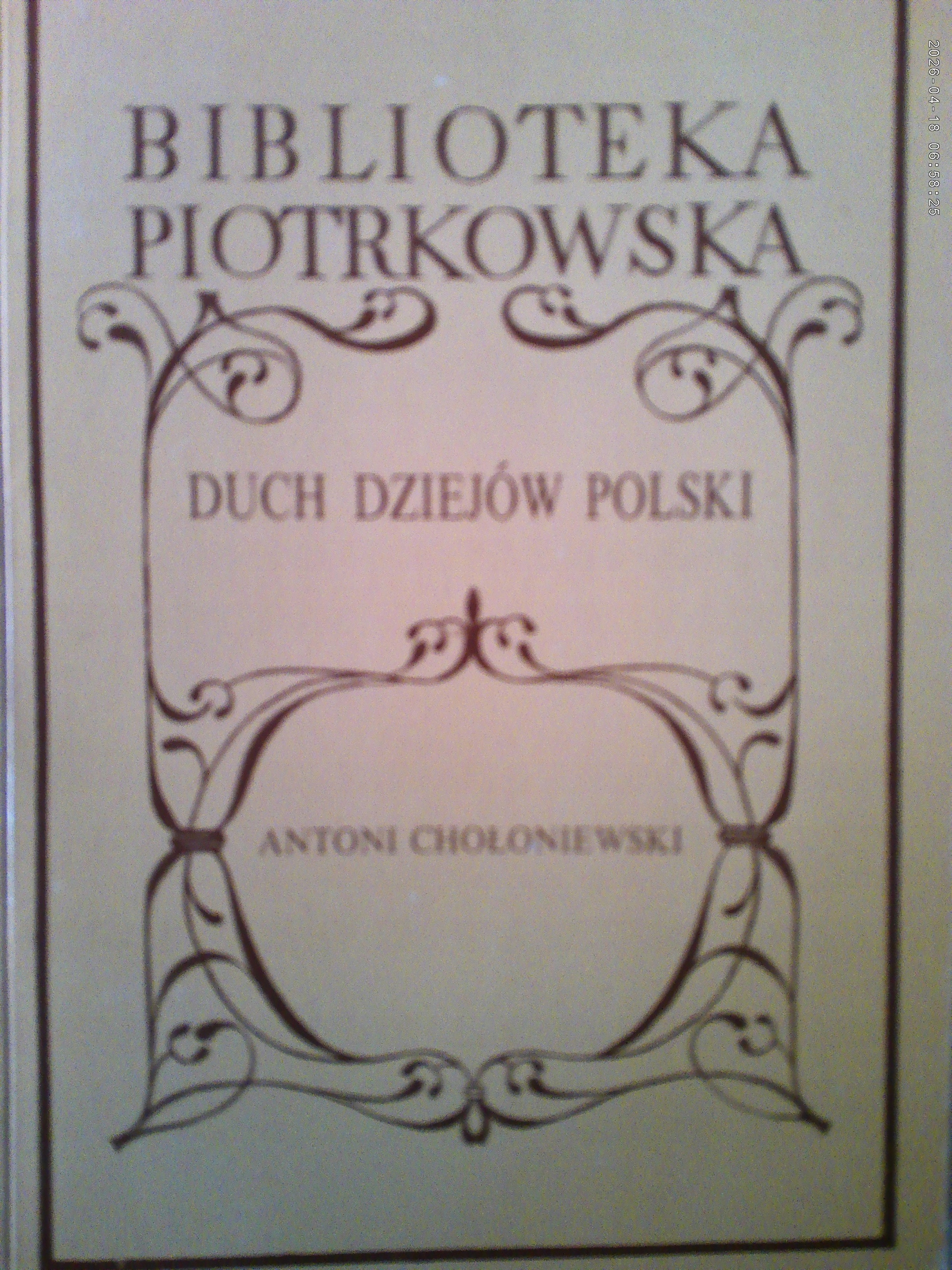 Ruch dziejów Polski - Chołoniewski - Biblioteka Piotrkowska