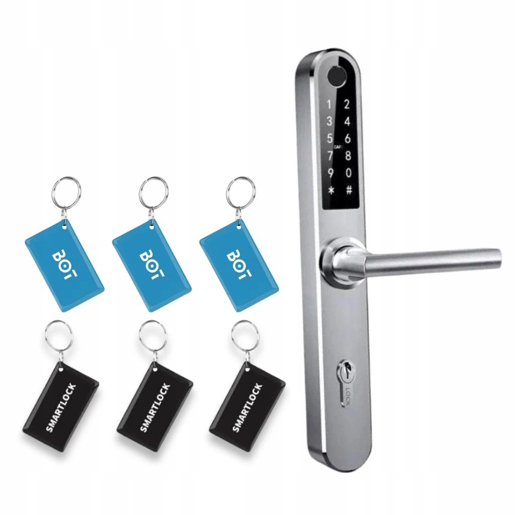 Bot Chytrá kľučka Tuya H1 strieborná 72 mm