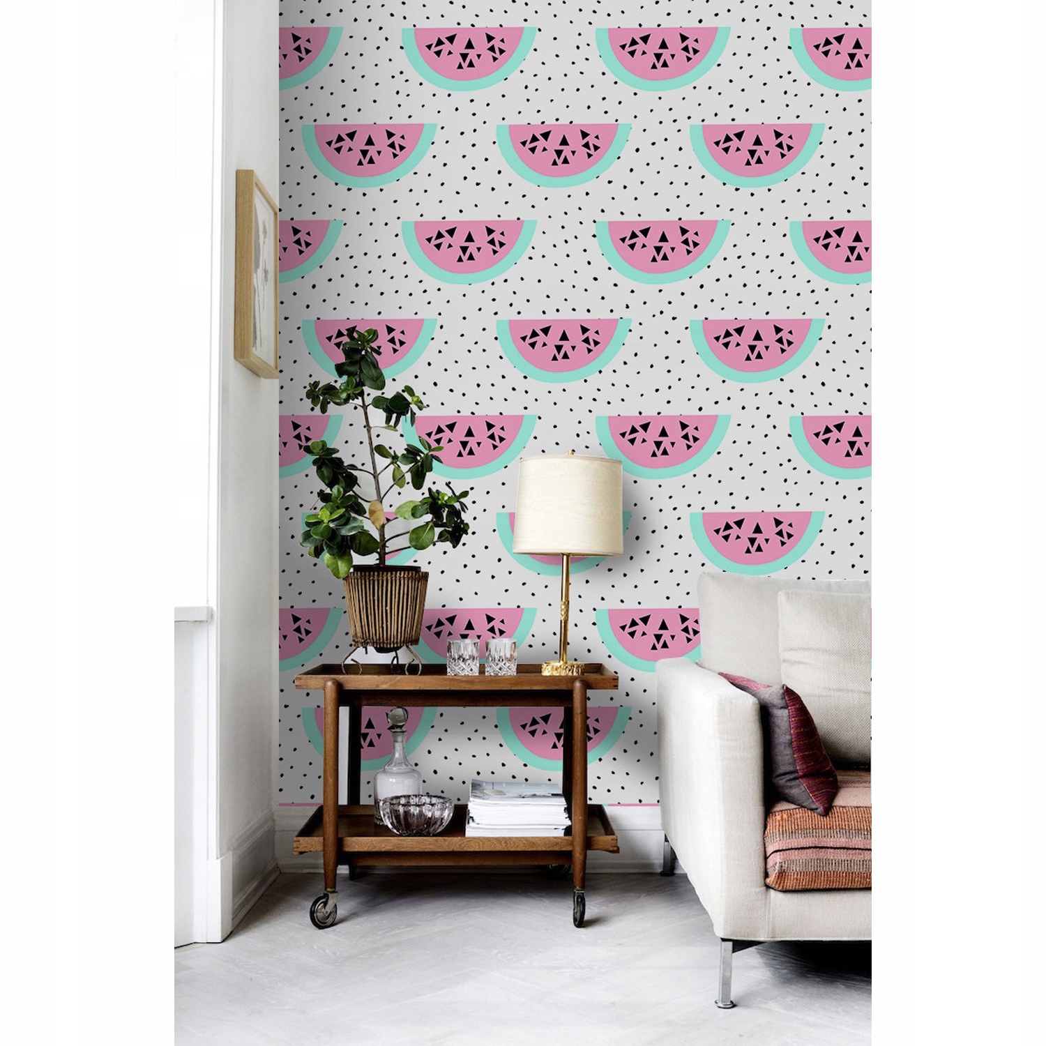 

Fototapeta flizelinowa Arbuz różowo-czarny 416x254