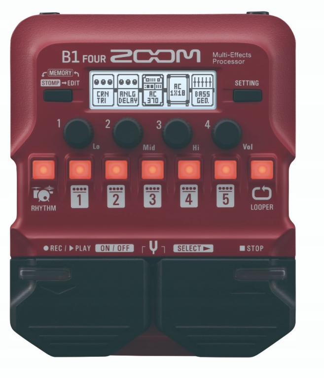 ZOOM B1 FOUR MULTIEFEKT DO GITARY BASOWEJ Rodzaj Basowe