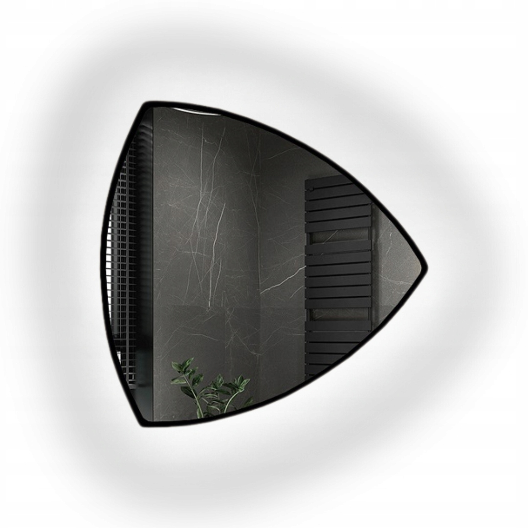 Zrcadlo v černém rámu s Led podsvícením 110x110