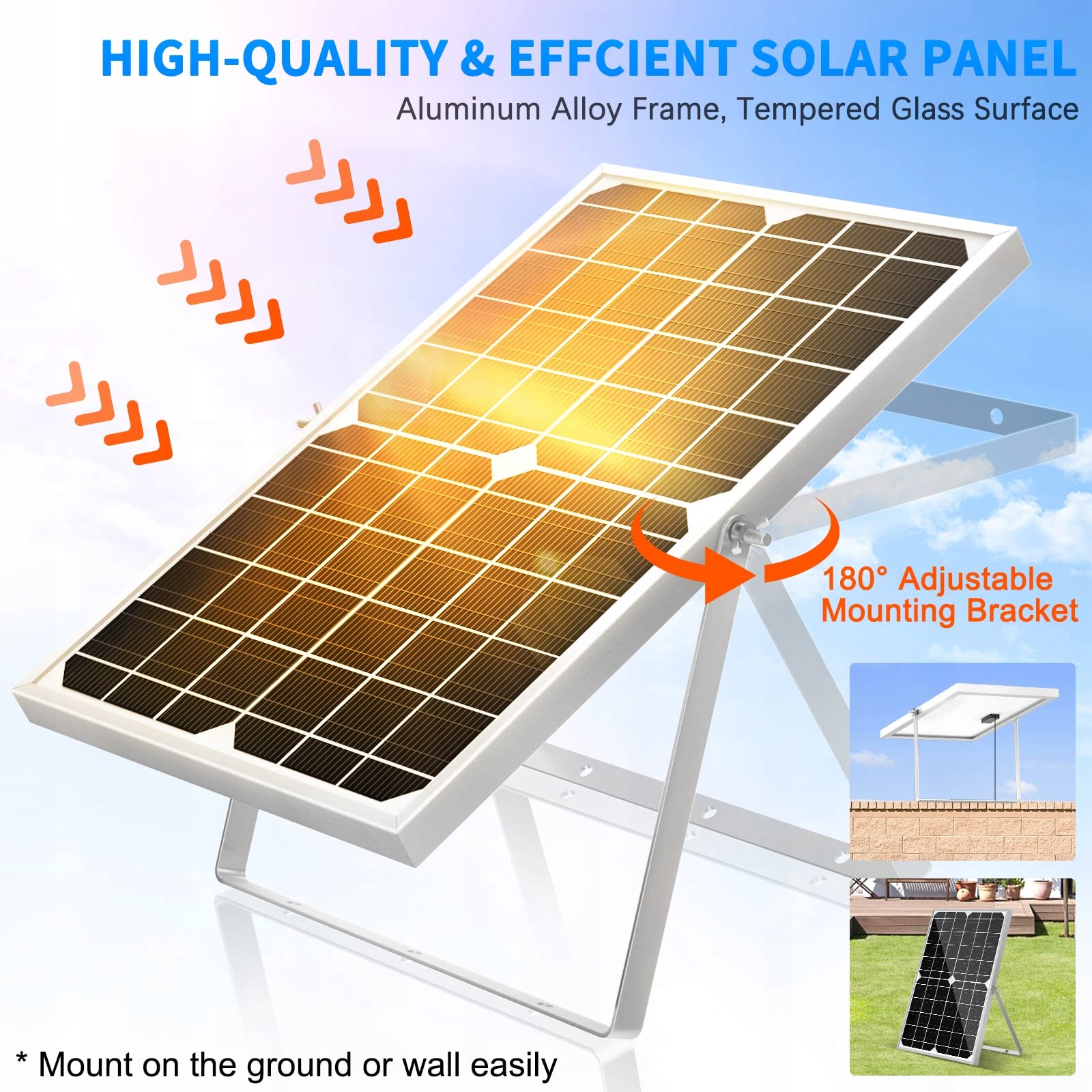 SUNPOWER Pompa Solarna 15W 720L/H Do Stawu Fontanny Strumienia Ogrodowego — miniatura 3