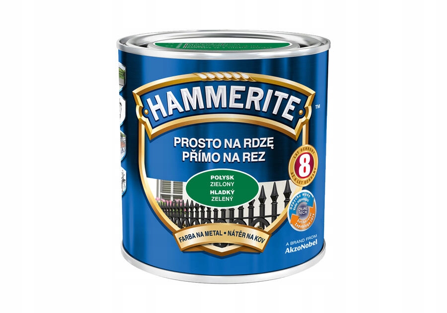 

Hammerite Farba Prosto Na Rdzę Zielony Połysk 0,7L