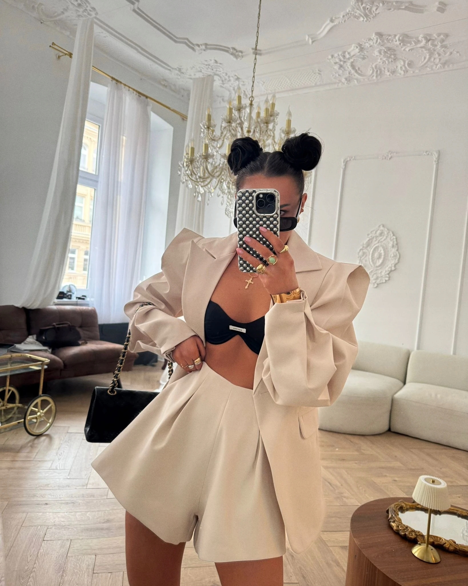 Motýlci Béžová La Milla Velikost Xs Kraťasy Elegantní Lamilla
