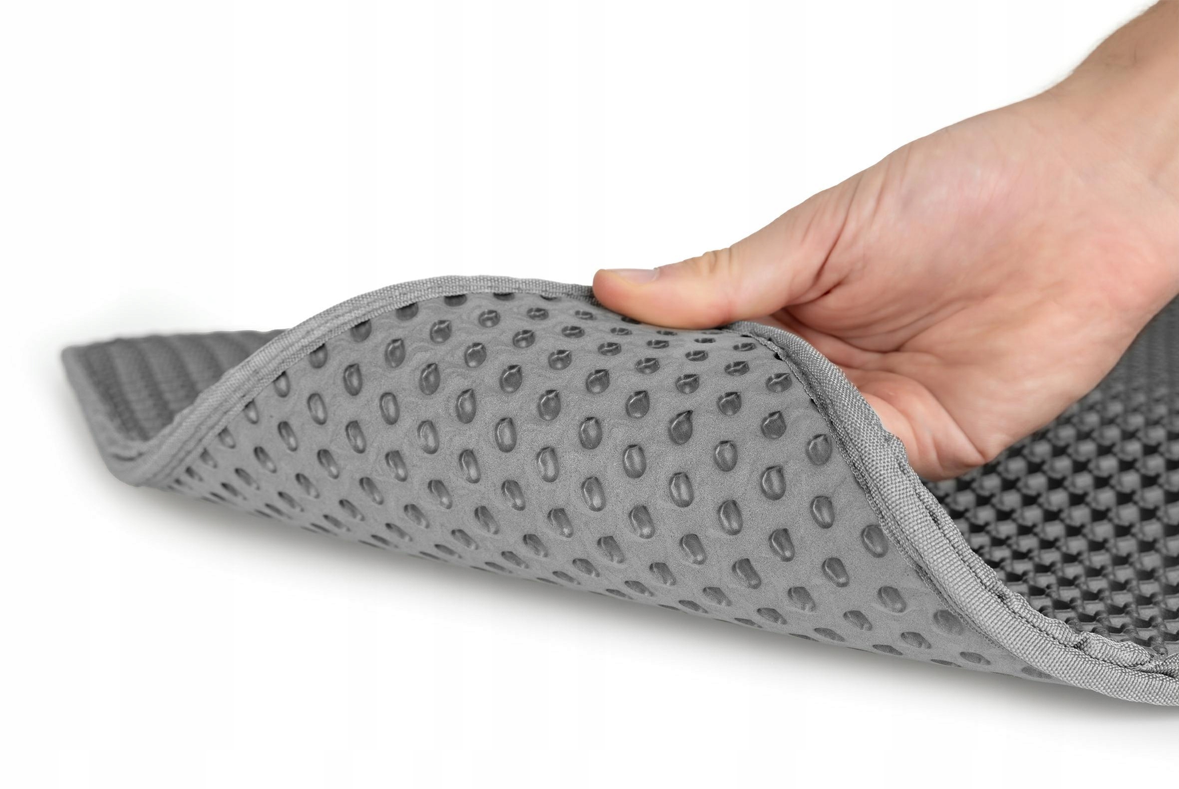 Levně Podložka pod záchod L 55x75 cm šedá