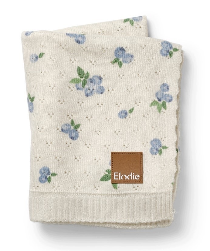 Elodie Details Kocyk ażurowy Pointelle Blueberry Bliss