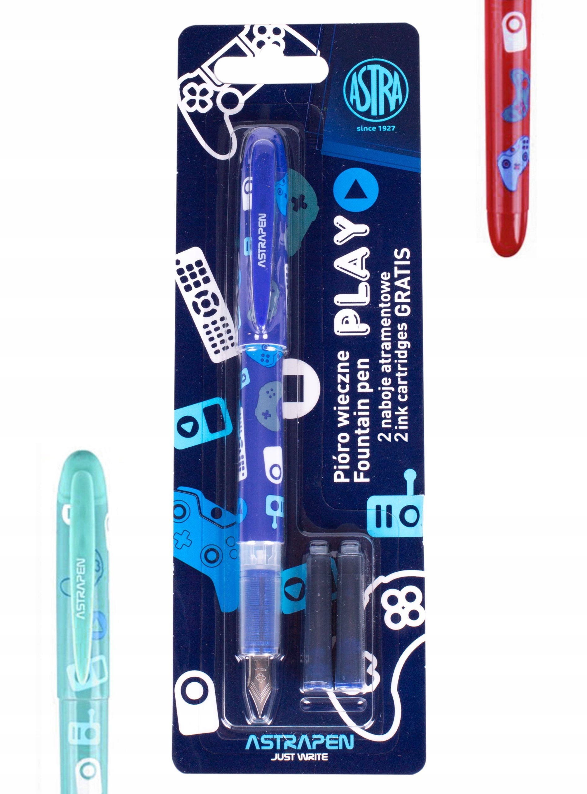 Pióro wieczne Play + 2 naboje Blister Astra