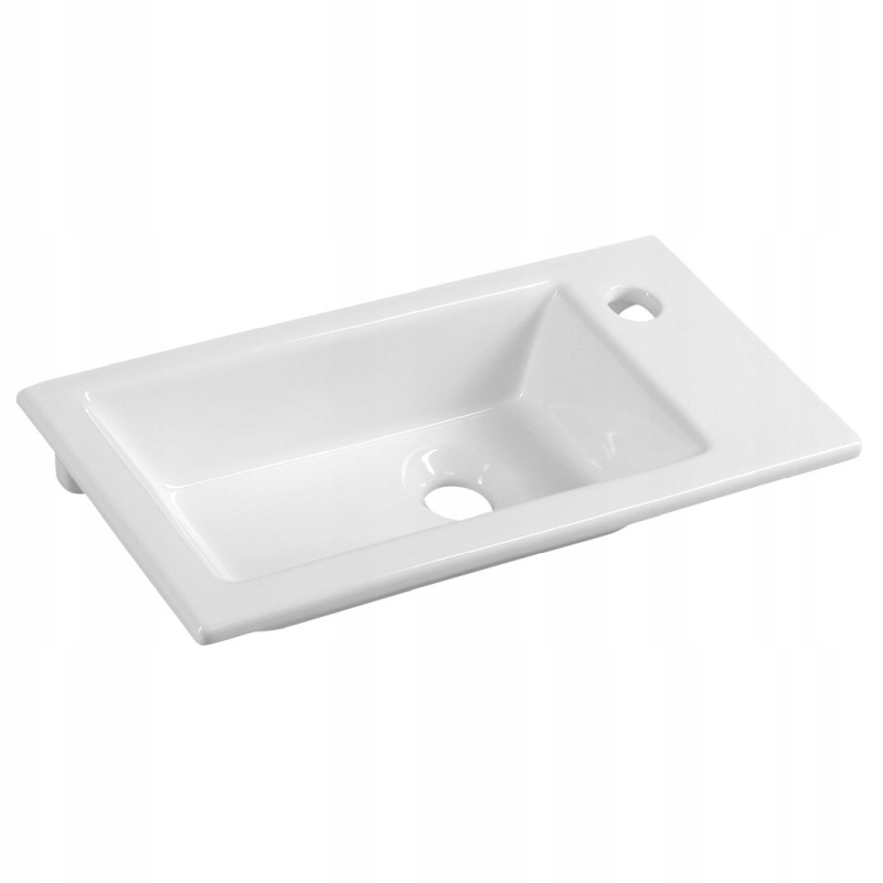 Aqualine Zuno 50 nábytková umývadlová miska 50x25 cm biela 9050