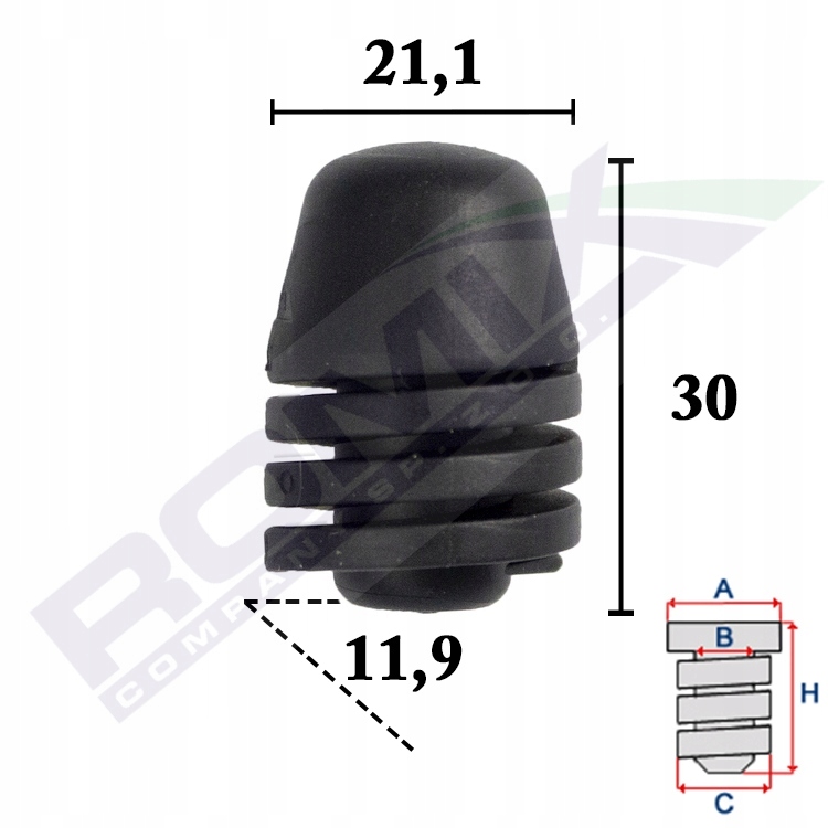 

Odbój gumowy pokrywy silnika Vw Skoda Seat x2szt
