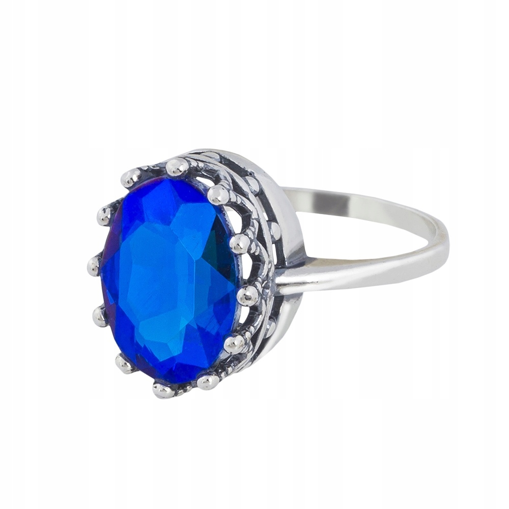 Prstýnek pr.925 křišťál Safír vel.