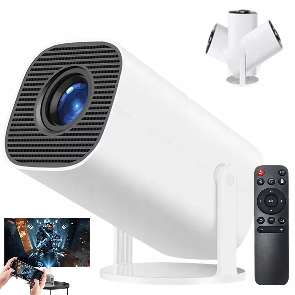 Projektor Android Tv Wifi Hd Smart Otočný Reproduktor Všestranný