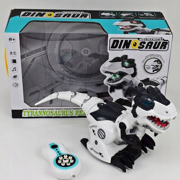 TREX DINOZAUR ZDALNIE STEROWANY RYCZY ŚWIATŁO RUCH Waga produktu z opakowaniem jednostkowym 0.15 kg
