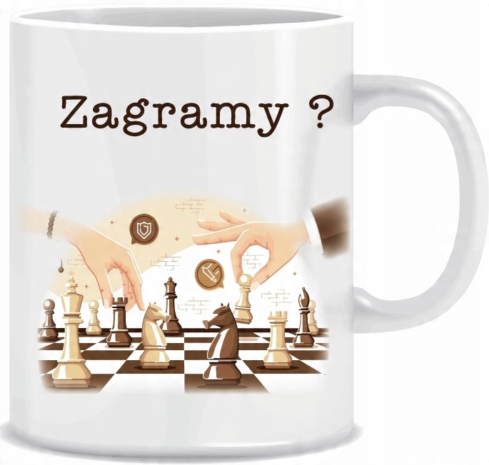 

Kubek fana Szachów Szachy z imieniem kartonik