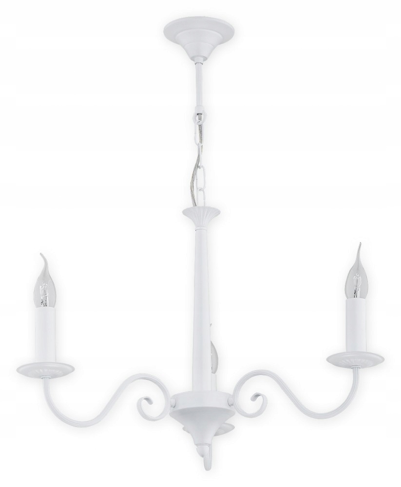 Závěsný lustr z období Asti, sněhově bílé palácové osvětlení do obývacího pokoje