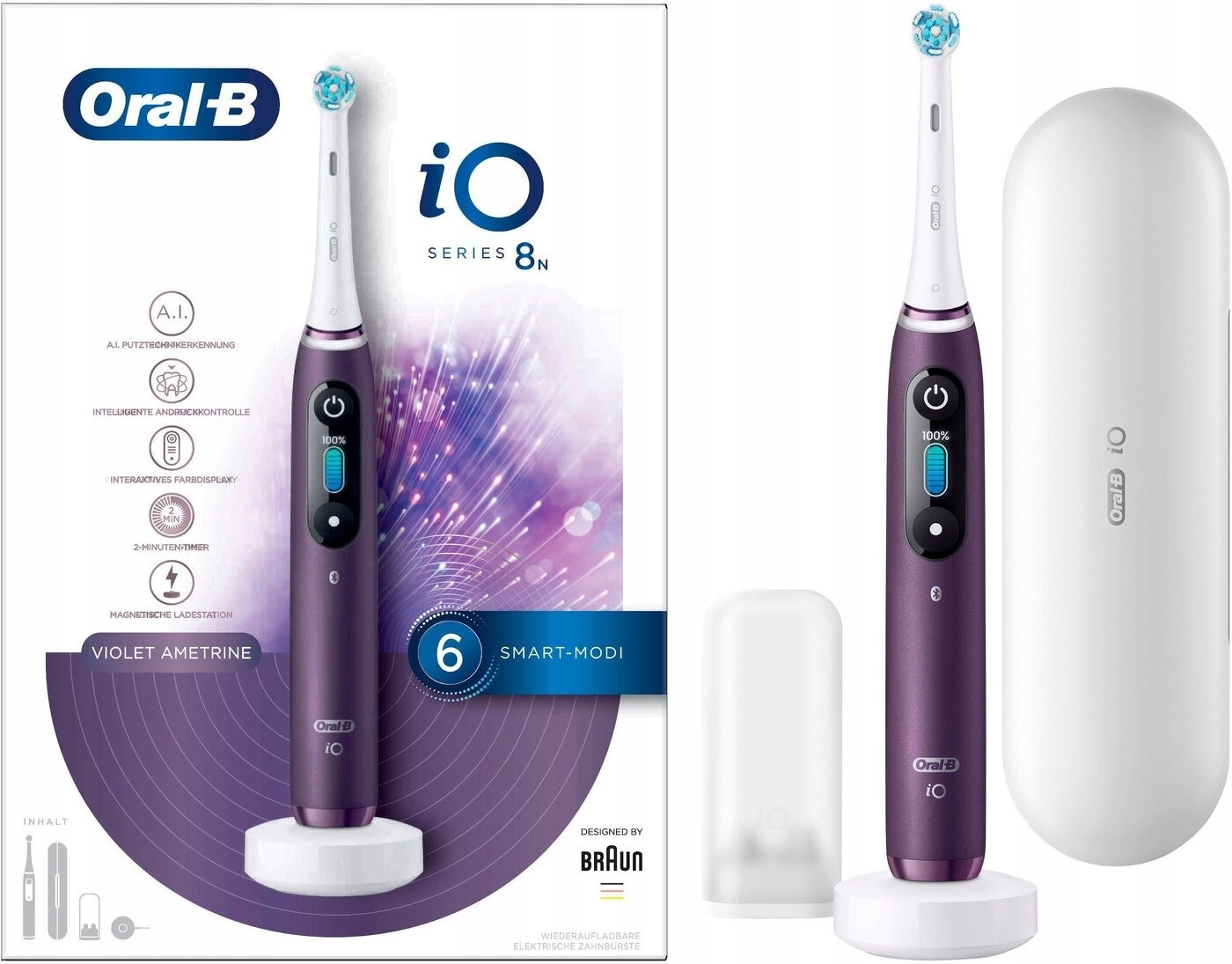 Szczoteczka elektryczna Oral-B 8N Violet Ametrine 4210201302445