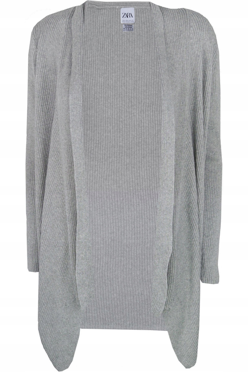 

Zara Kobieca Szara Narzuta Sweter Waterfall M 38