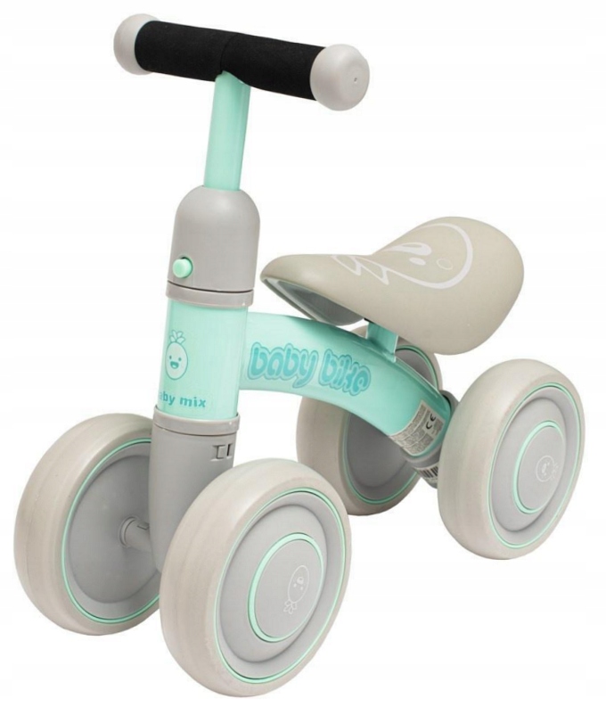 Rowerek biegowy czterokołowy Fruit green