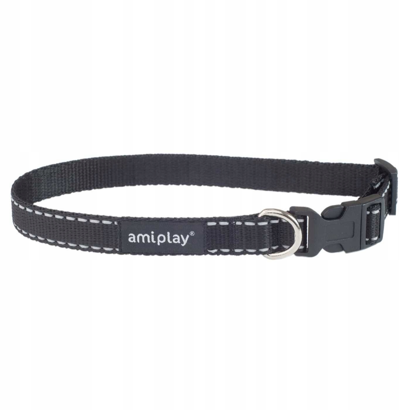 

AmiPlay Obroża Reflective Odblask L 35-50cm Czarna