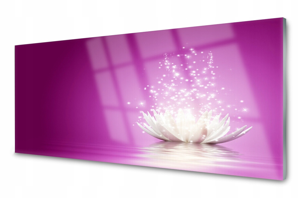 

Panel szklany do kuchni Kwiat Lotosu 125x50