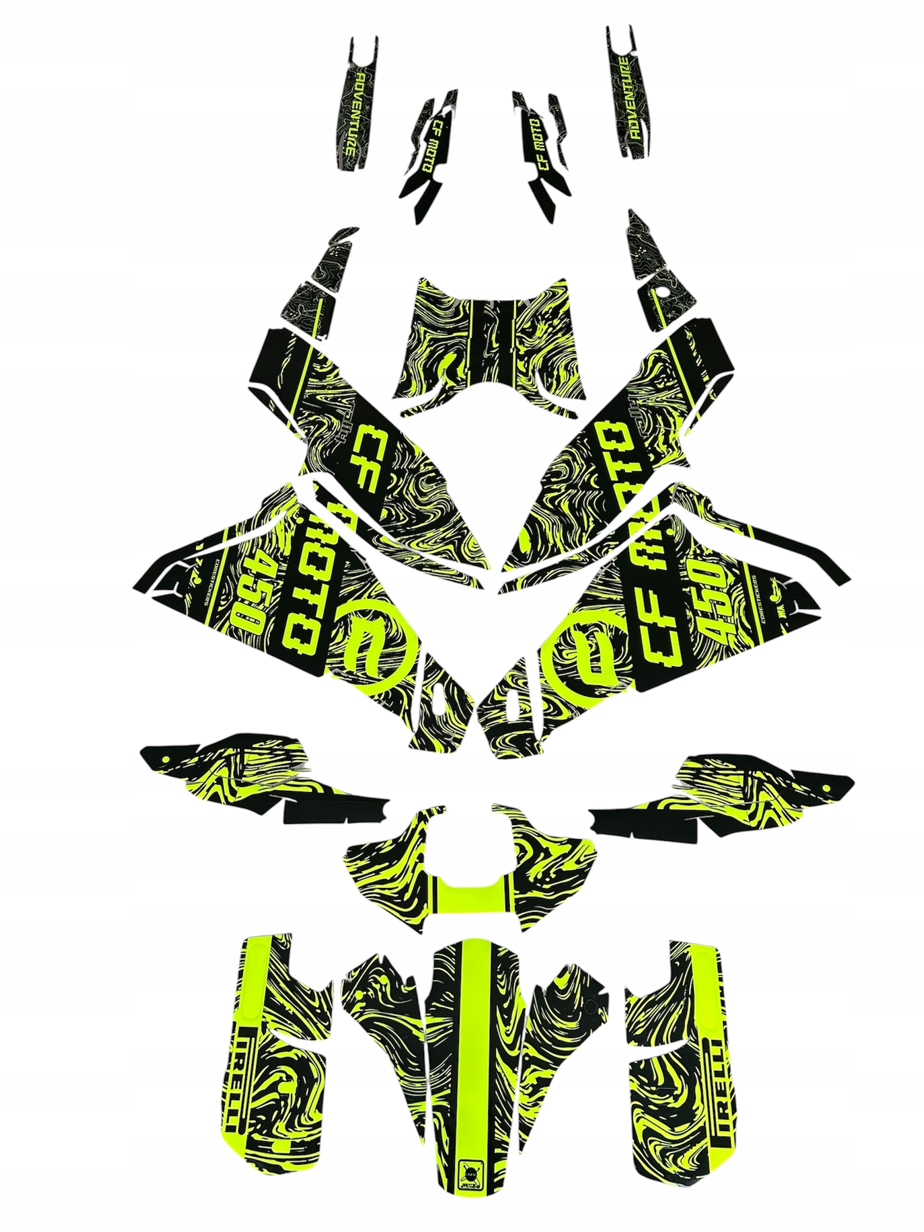 Cfmoto Mt 450 24-26 hrubá, silná dyha Fluo z Italie Cubamoto