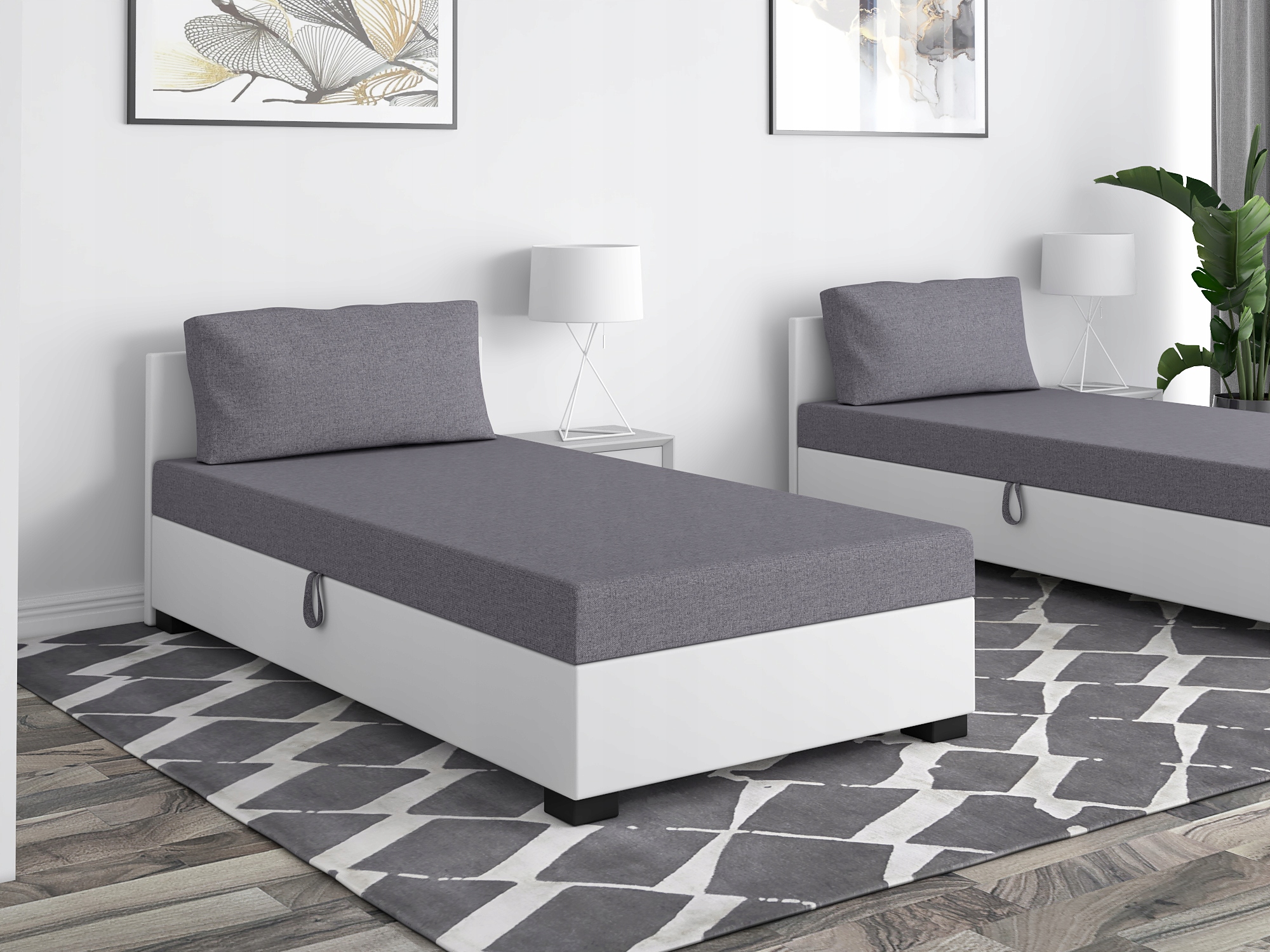 

Łóżko jednoosobowe Tapczan Pola 120 +poduszka