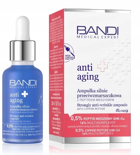 Bandi Anti-Aging Ampulka silně proti vráskám s peptidem měďnatým
