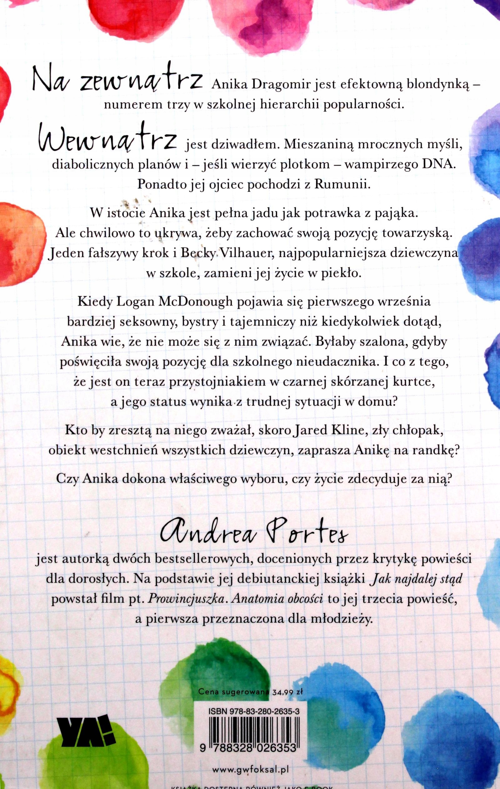 ANATOMIA OBECNOŚCI - Andrea Portes [KSIĄŻKA] Stan opakowania oryginalne