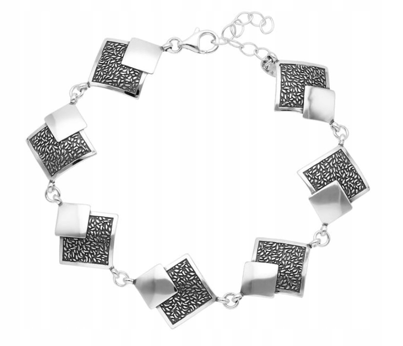 Stříbrný geometrický náramek Ag 925 SG-379-BR-S-SG