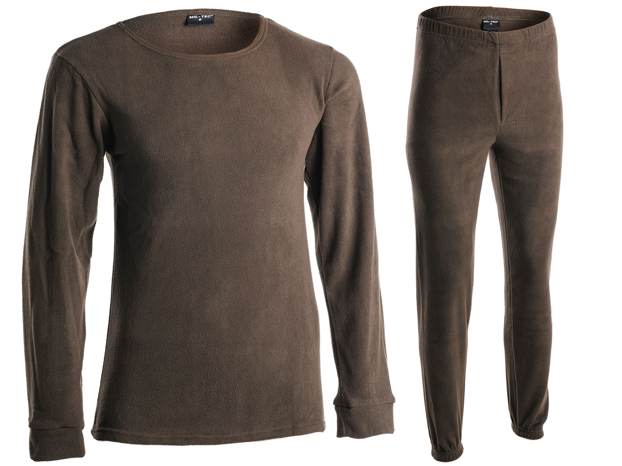 Pánské Zimní Termoprádlo Zateplené Fleecem Komplet Bundeswehr Mil-tec Olive L