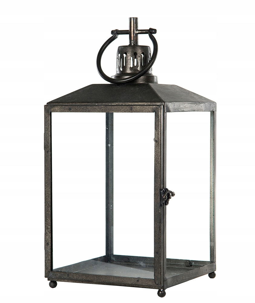 Lampáš Loft staré striebro, výška 46 cm