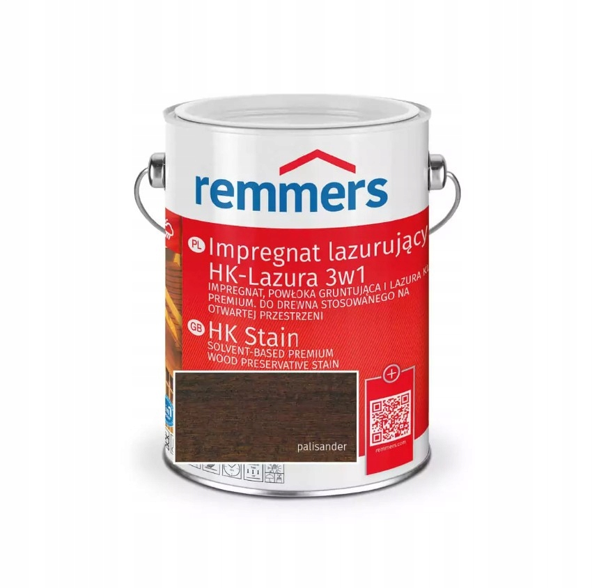 Remmers Hk Lasur impregnat lazurujący 10,0l kolor palisander