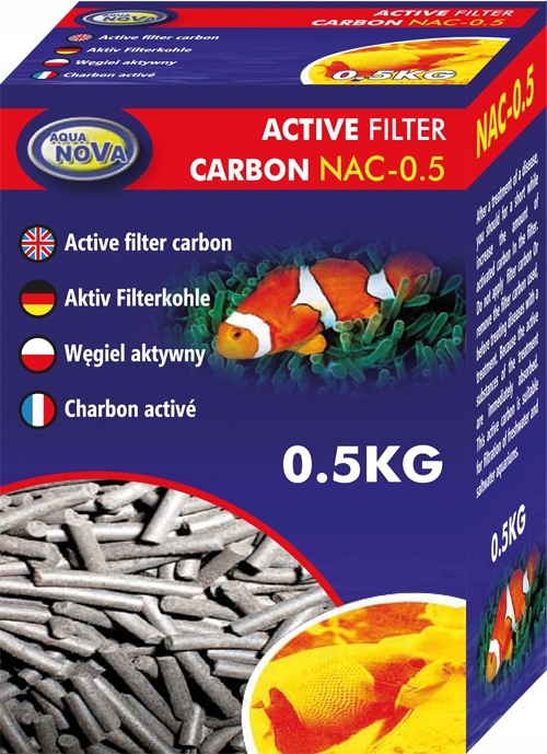 

Aqua Nova, Wkład do filtra, Węgiel 0,5kg
