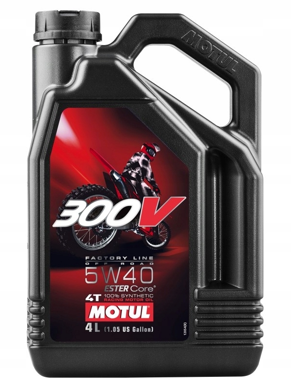 Olej Motul 5V40 4L 300V Factory Line Off Road Ester Core Motocykle