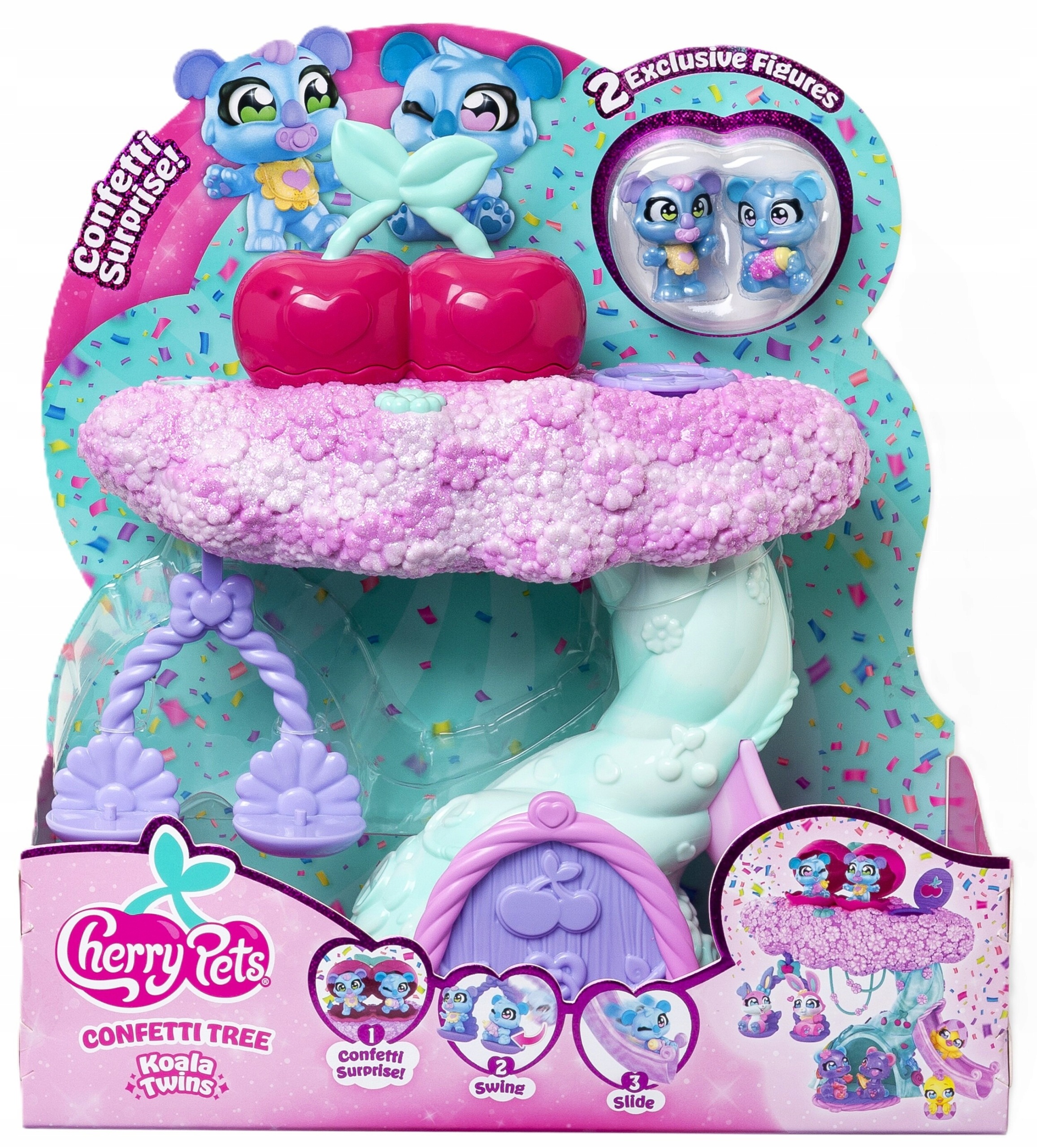 52174 Zestaw figurek Magic Box Cherry Pets Confetti Cupcakes Tree Koala