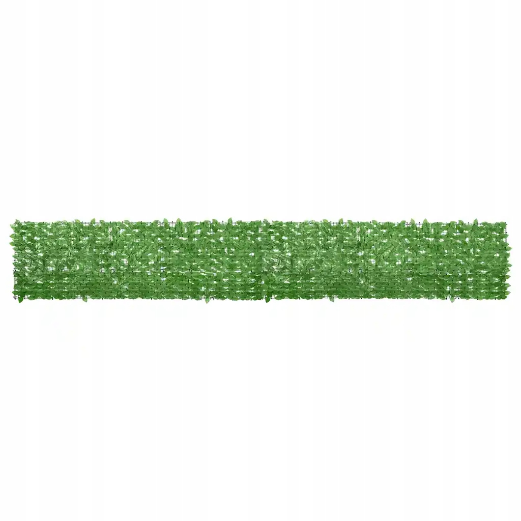 Paraván ze zelených listů, polyetylenu a tkaniny, 500 x 75 cm