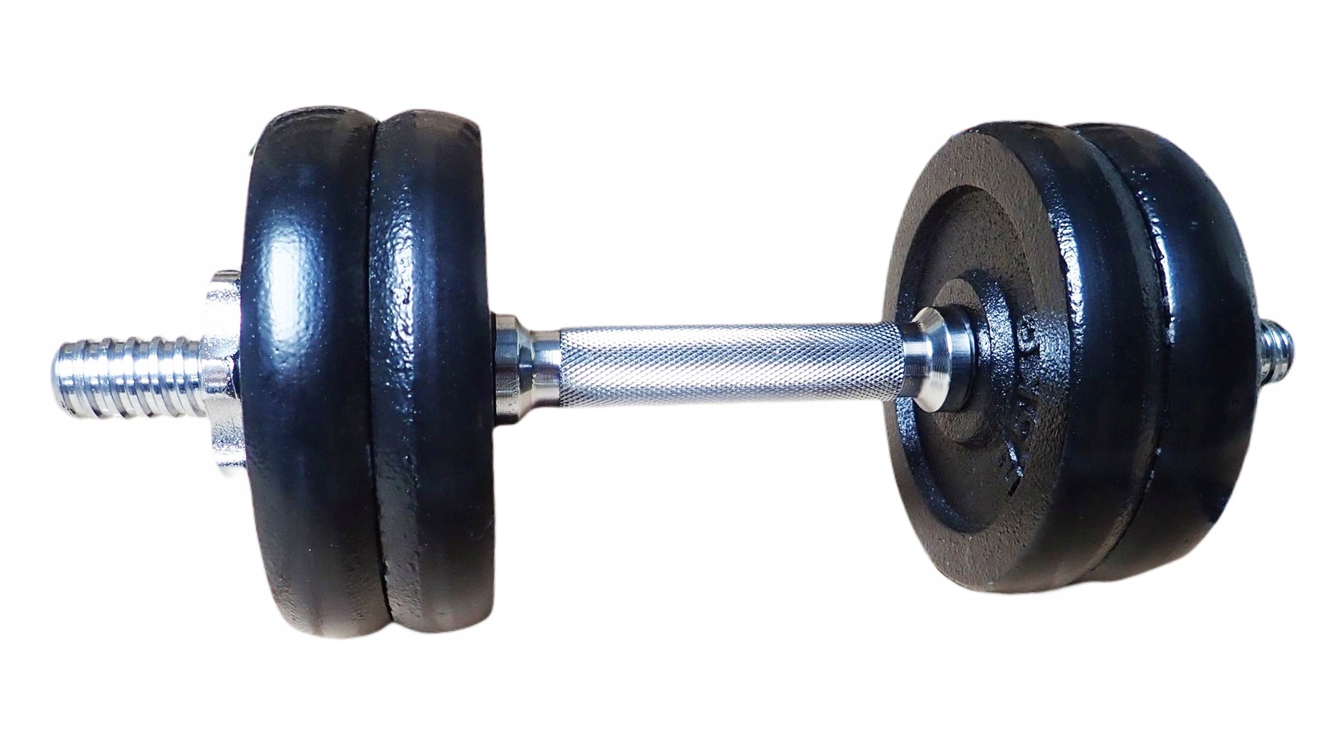 Hantel Jednoruční činka Chromovaná Sada Kubisport 12 kg 30 mm
