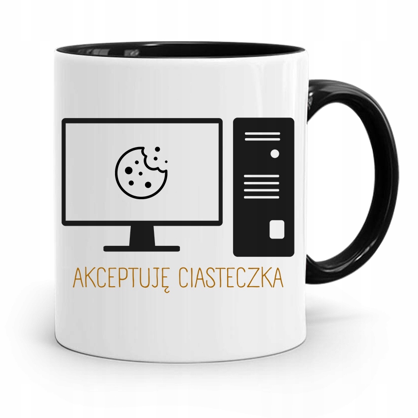 

Kubek Czarny Informatyka Programisty Ciasteczka
