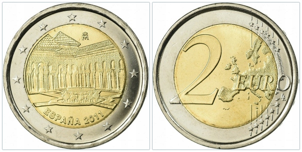 Hiszpania 2011 2€.#1184.UNESCO - Alhambra..3148