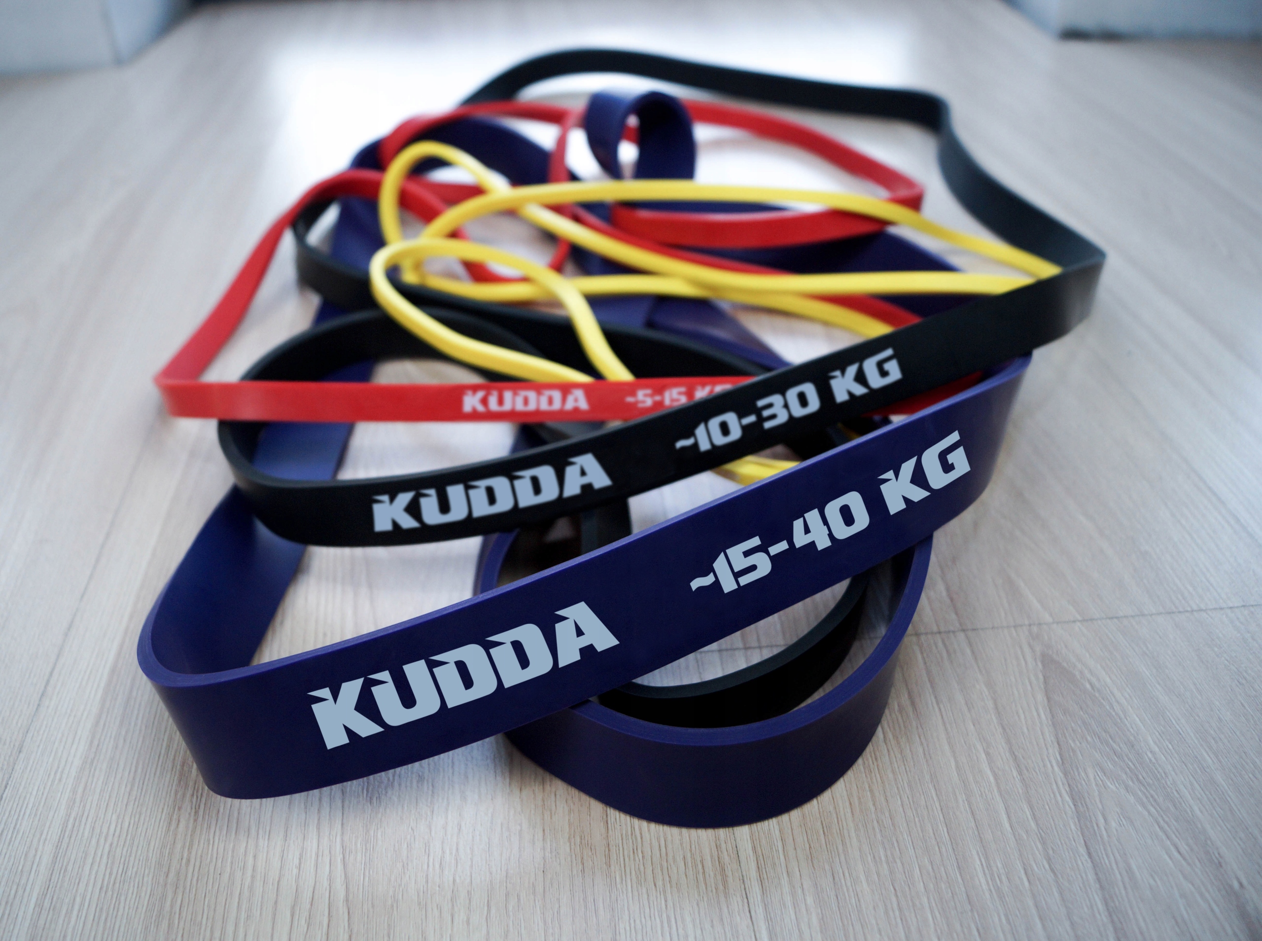 ZESTAW 4 GUMY DO ĆWICZEŃ POWER BAND oporowe mocna guma WYSOKA JAKOŚĆ KUDDA EAN (GTIN) 5904708320598